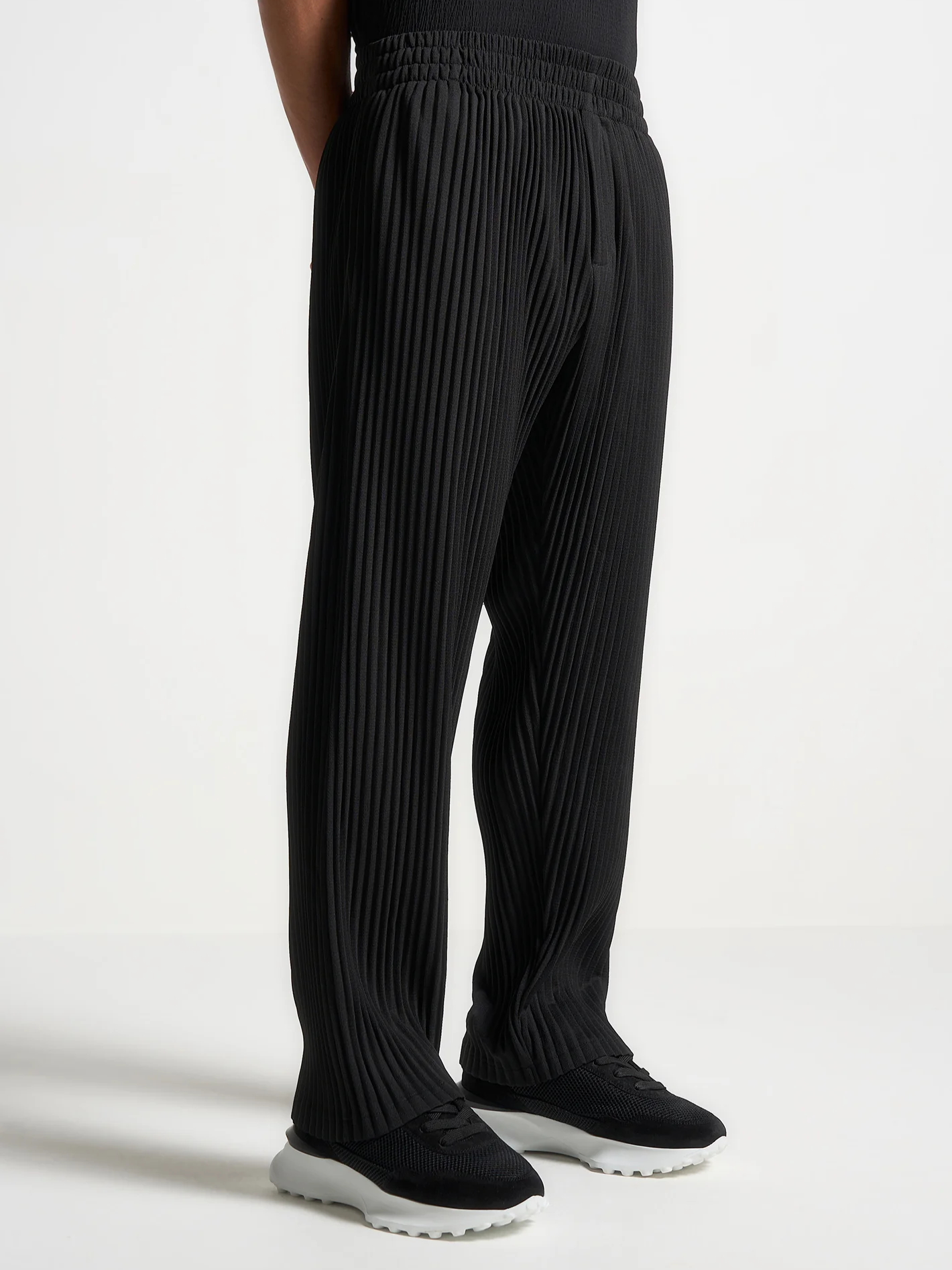 Santorini Pleated Trousers Black