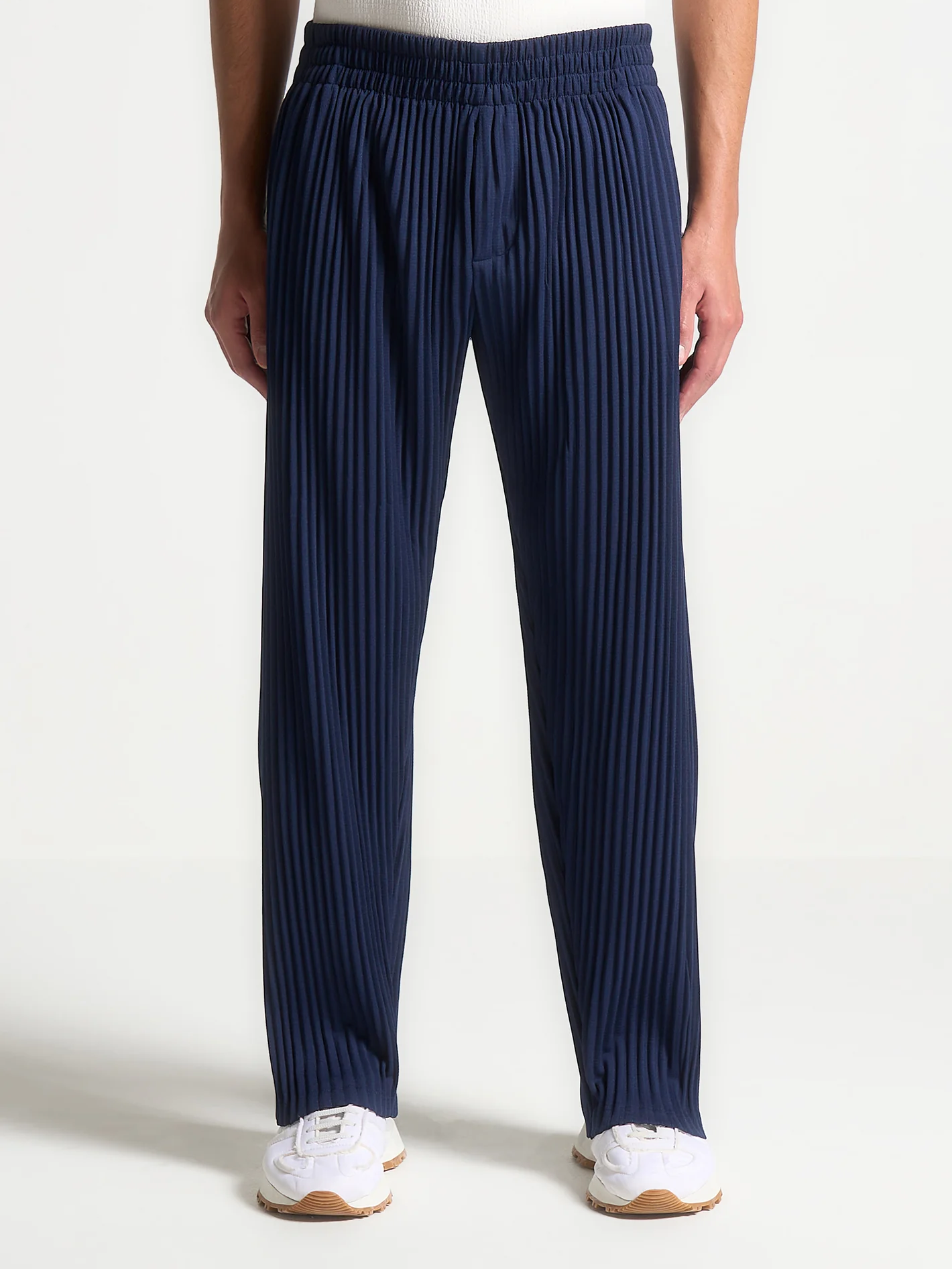 Santorini Pleated Trousers Blue