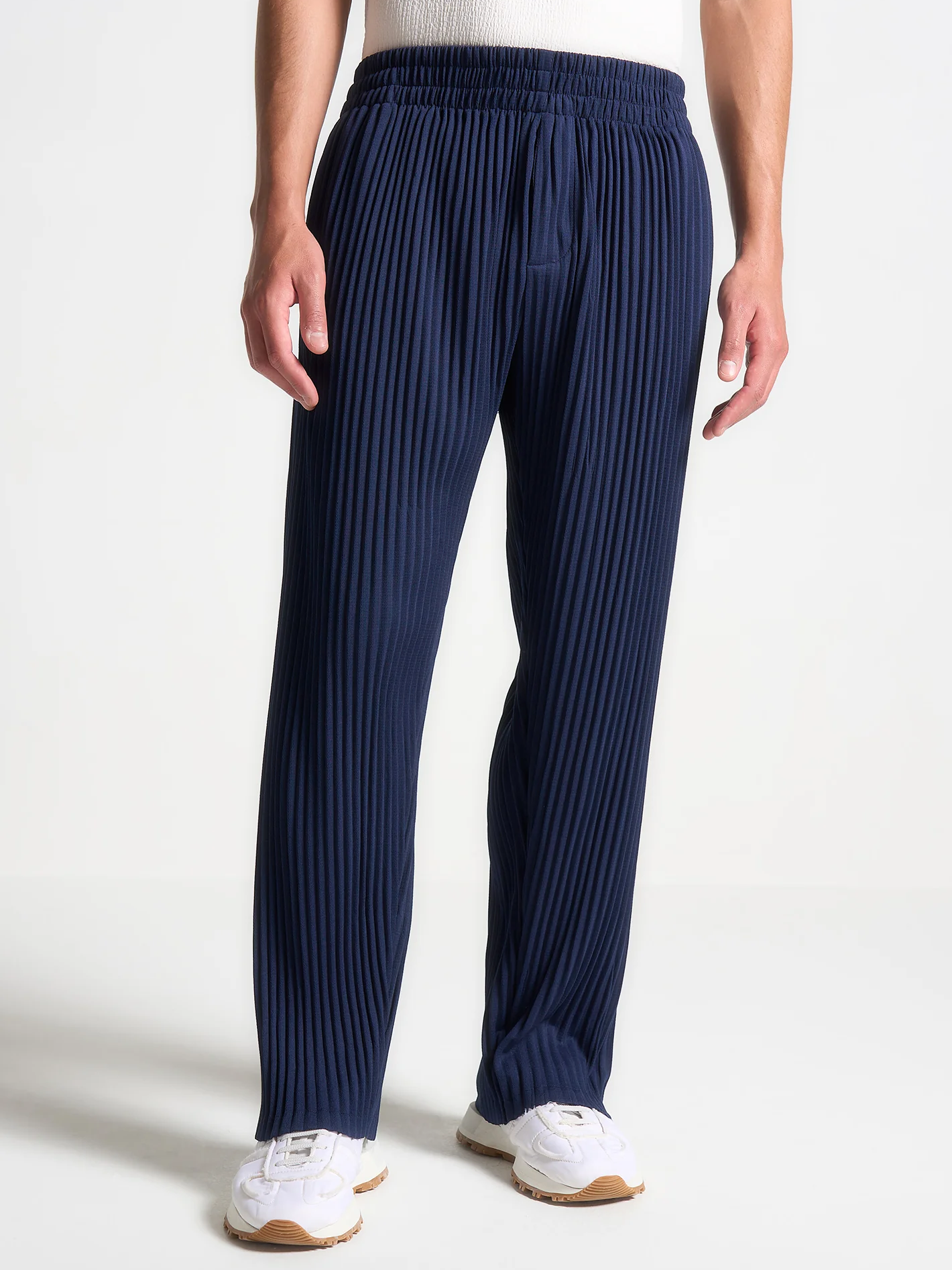 Santorini Pleated Trousers Blue