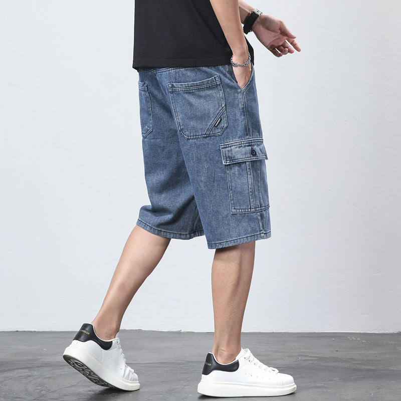 Bermuda Denim Cargo Shorts