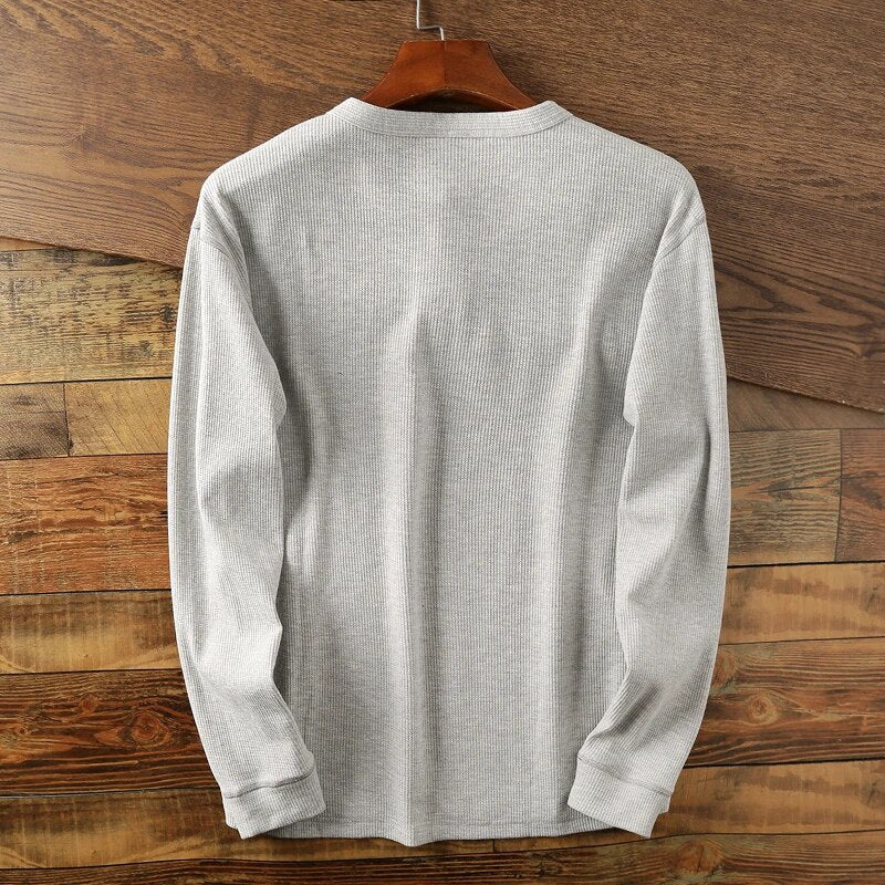 Hype Waffle Knit Henley T-Shirt