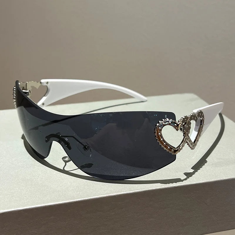 Heart Rhinestone Sunglasses