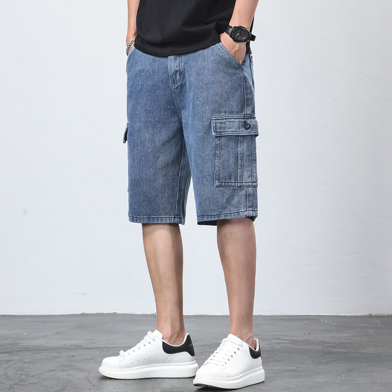 Bermuda Denim Cargo Shorts