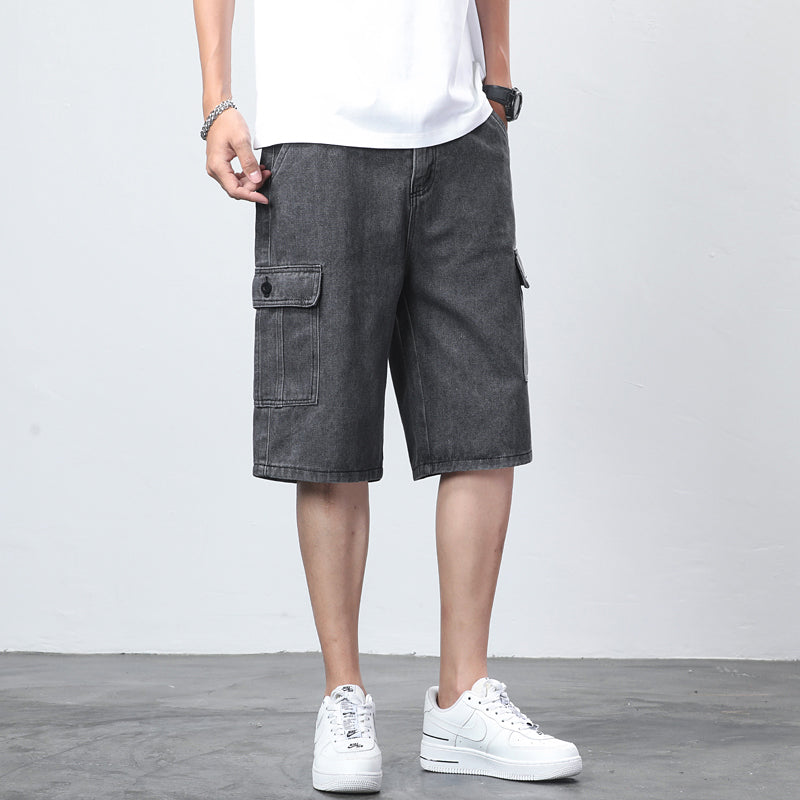 Bermuda Denim Cargo Shorts