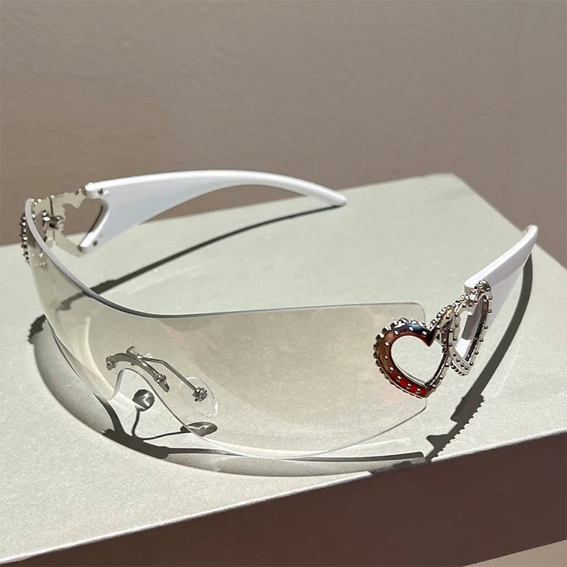 Heart Rhinestone Sunglasses