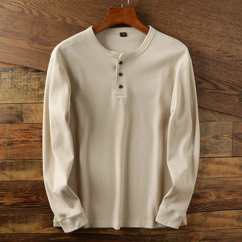 Hype Waffle Knit Henley T-Shirt