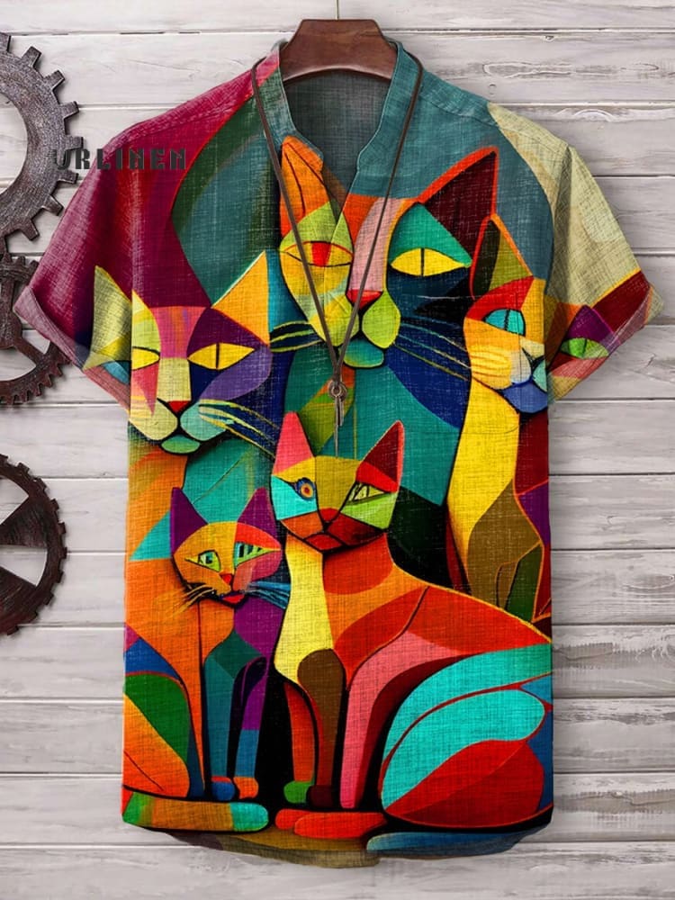 Vintage Cat Art Shirt