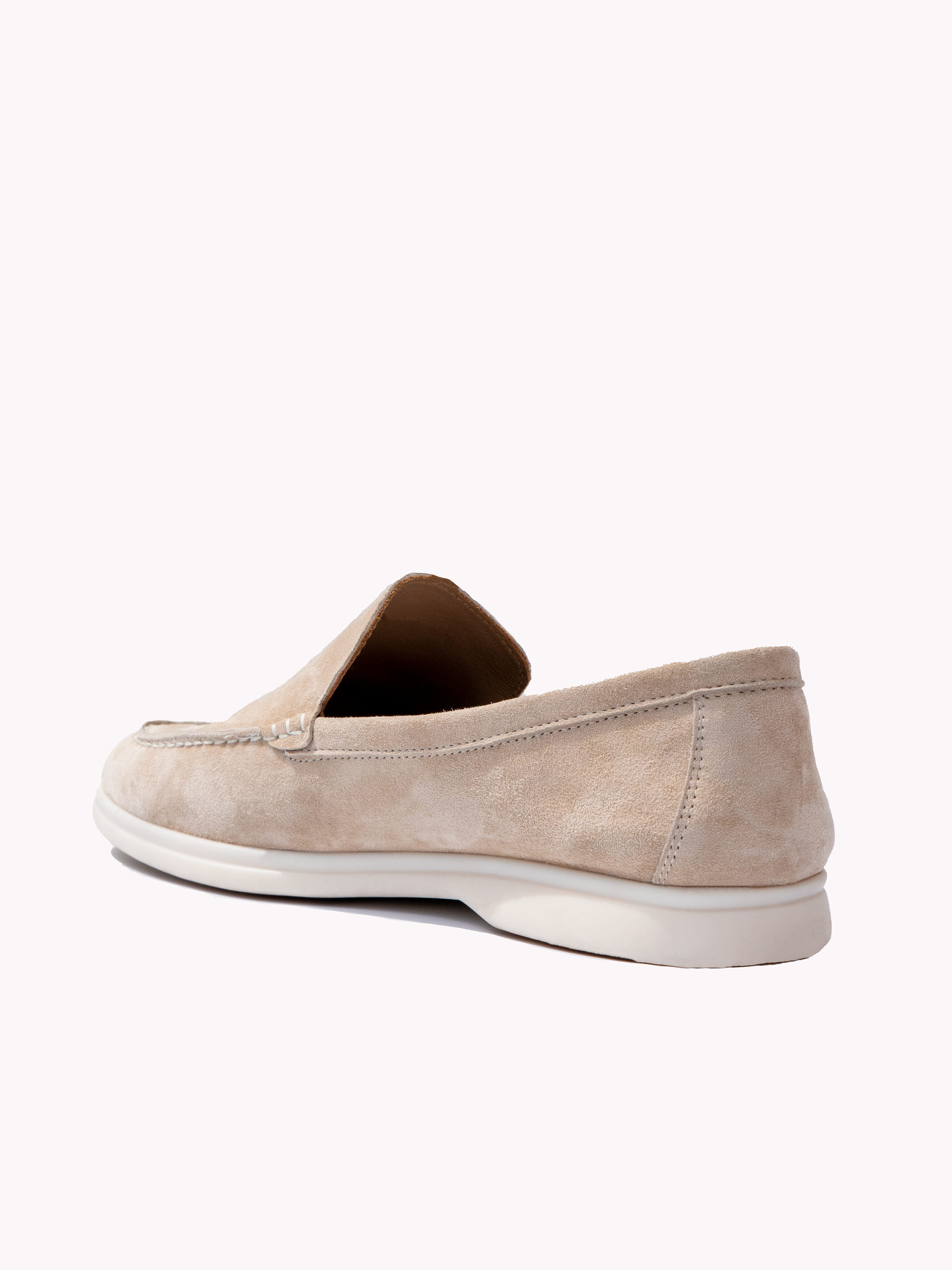 Marina Suede Loafers Beige